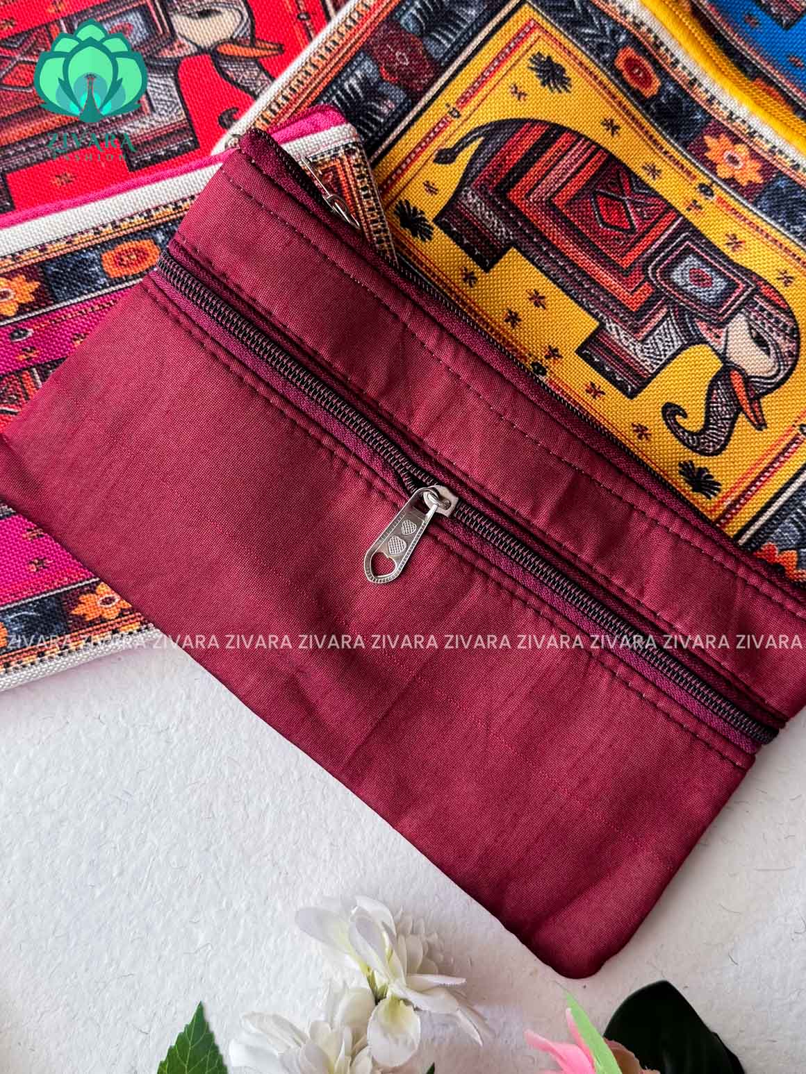 1 PIECE RANDOM PRINT COLOURFUL  NAVARATRI RETURN GIFT PURSE - ZIVARA FASHION