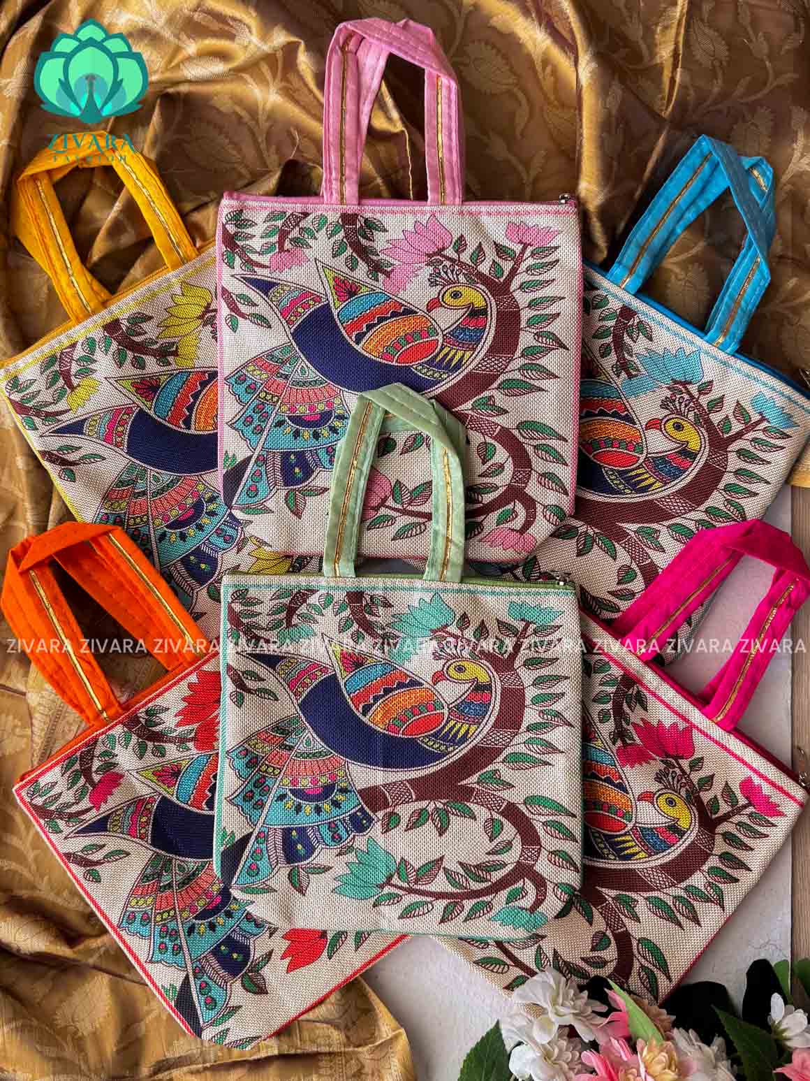 1 PIECE RANDOM PRINT COLOURFUL  NAVARATRI RETURN GIFT - ZIVARA FASHION