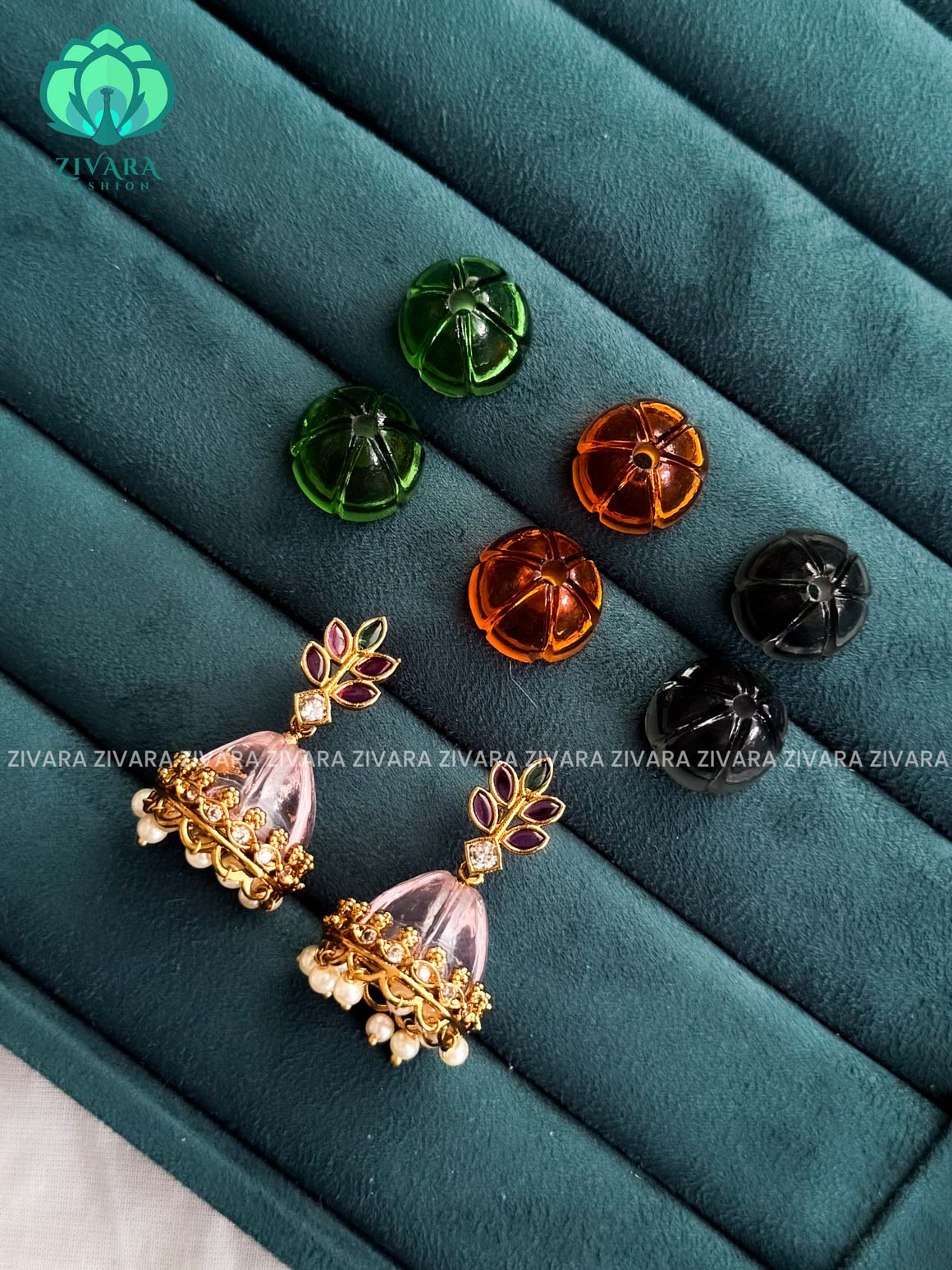 INTERCHANGEABLE JHUMKA- BRIDAL PREMIUM MATTE  POLISH JHUMKA- latest jewellery collection- zivara fashion