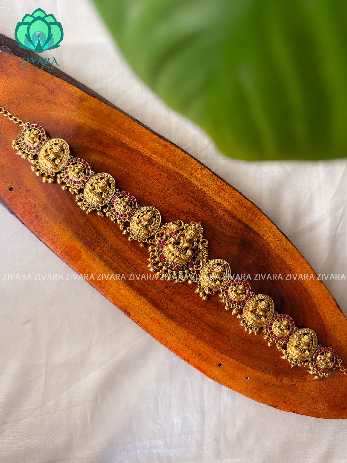 NORMAL MATTE TEMPLE STYLE (12 INCHES ) Latest South indian budget friendly hipbelt collection- Zivara Fashion