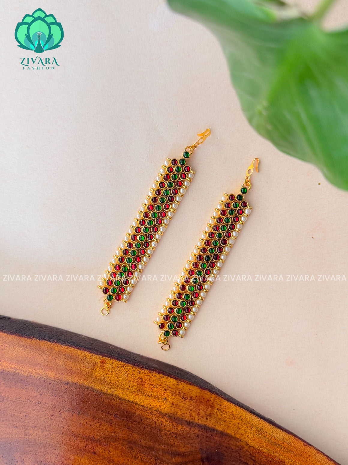 RED AND GREEN  - MANGAI - HANDMADE MAATAL- latest kemp dance jewellery collection