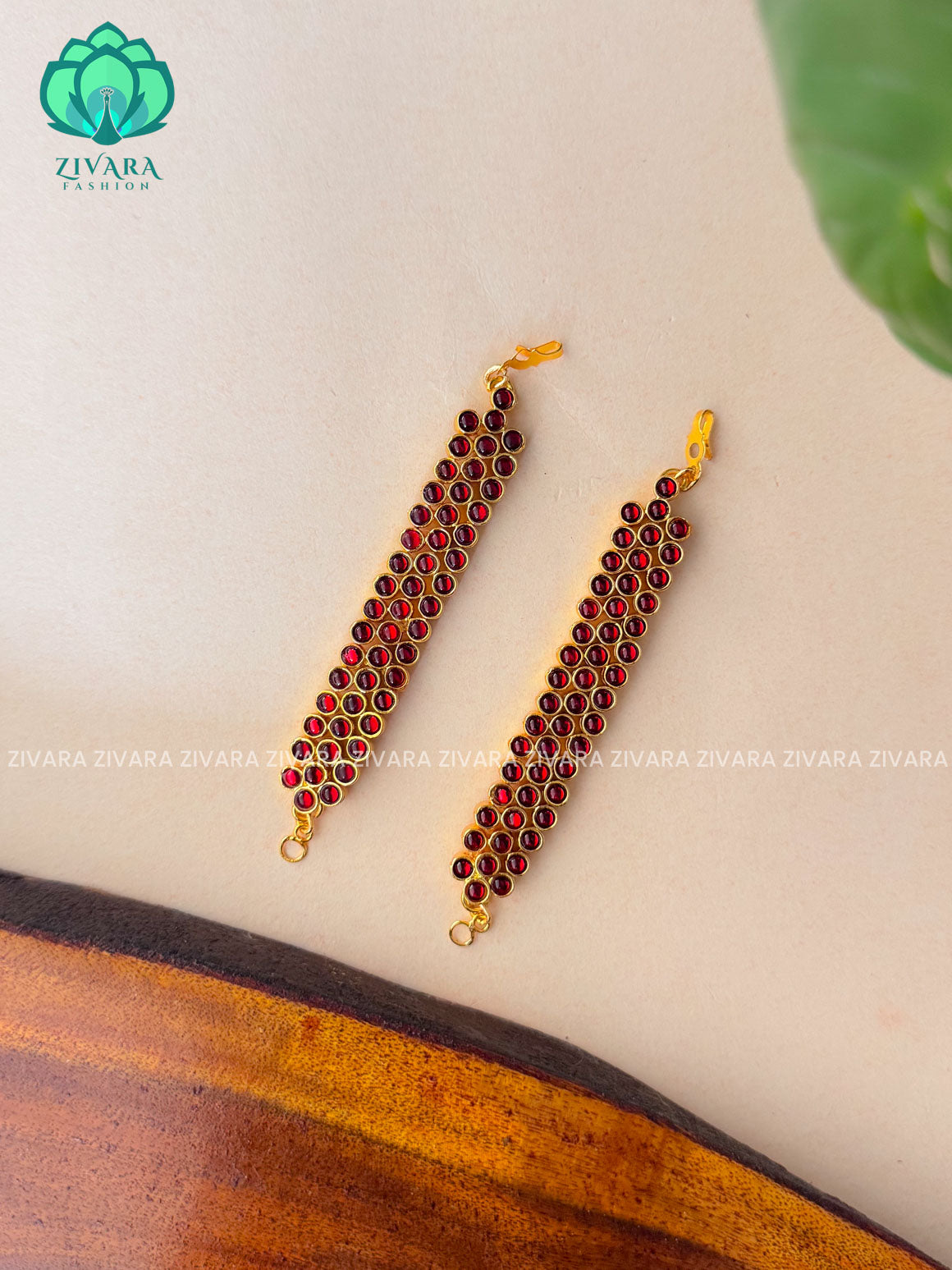 RED AND GREEN  - MANGAI - HANDMADE MAATAL- latest kemp dance jewellery collection