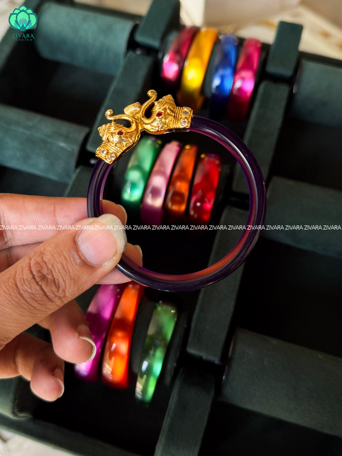 SET OF 12 INTERCHANGEABLE 1 PIECE KADA BANGLE - Premium quality Kada Bangle - Zivara fashion