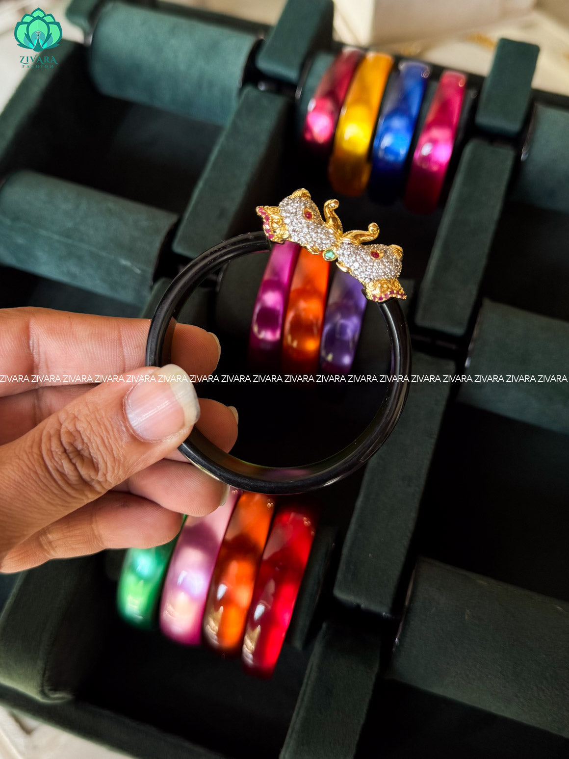 SET OF 12 INTERCHANGEABLE 1 PIECE KADA BANGLE - Premium quality Kada Bangle - Zivara fashion