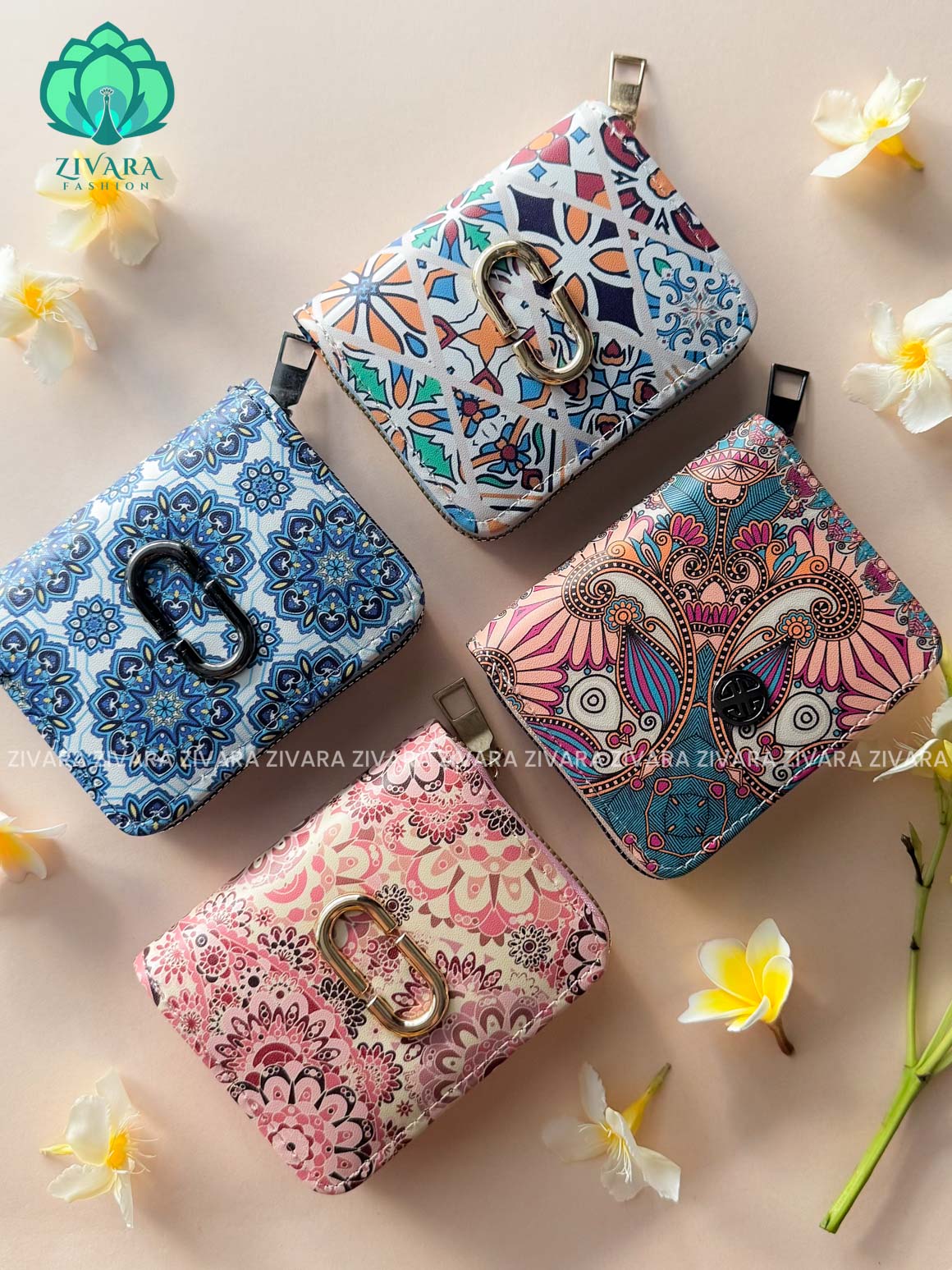 Pack of 3 Random colour-PU leather import quality purses - best return gift option for women