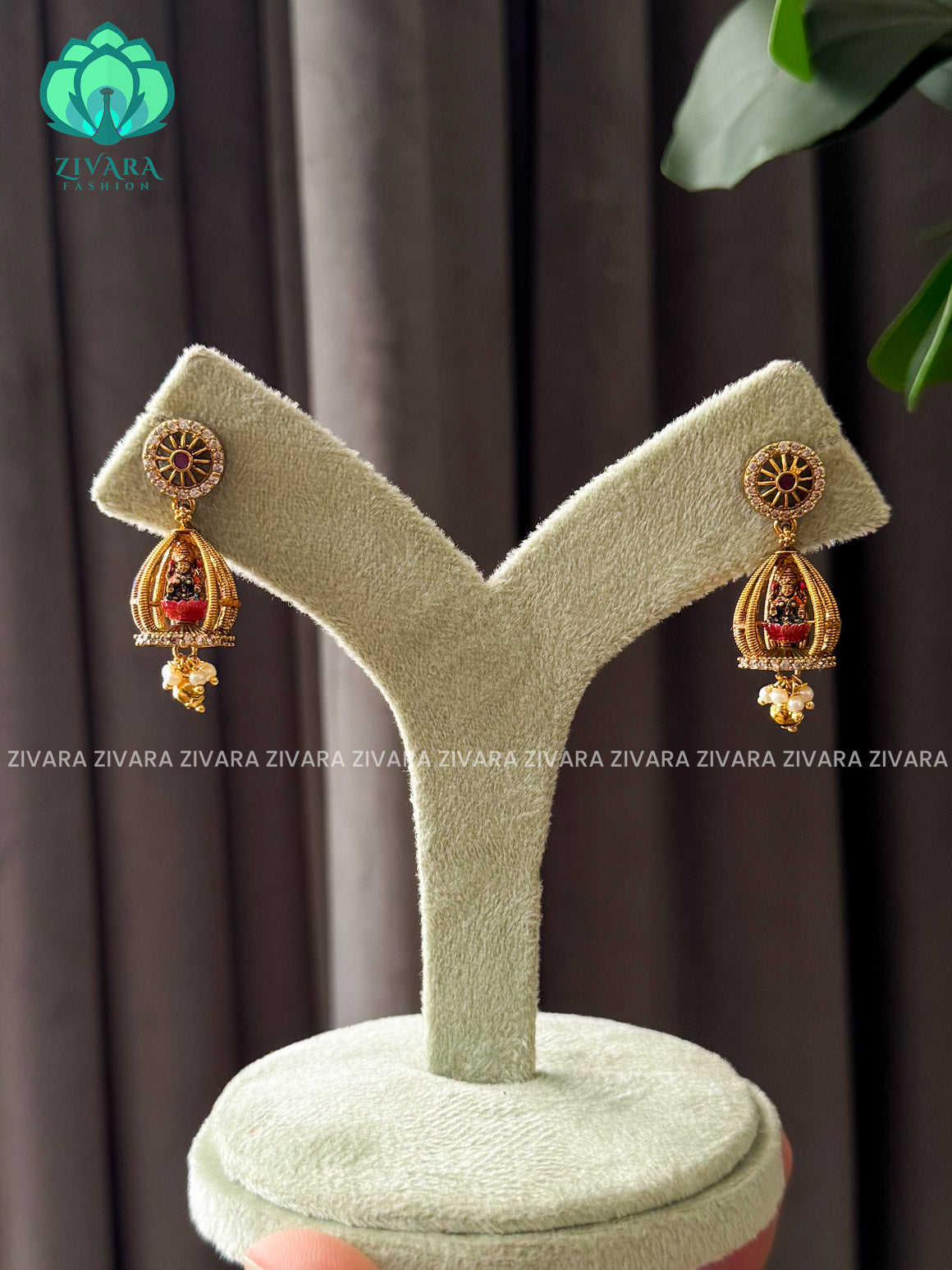 Madhurya handpainted jhumkas-Kids friendly -  latest jewellery collection- zivara fashion