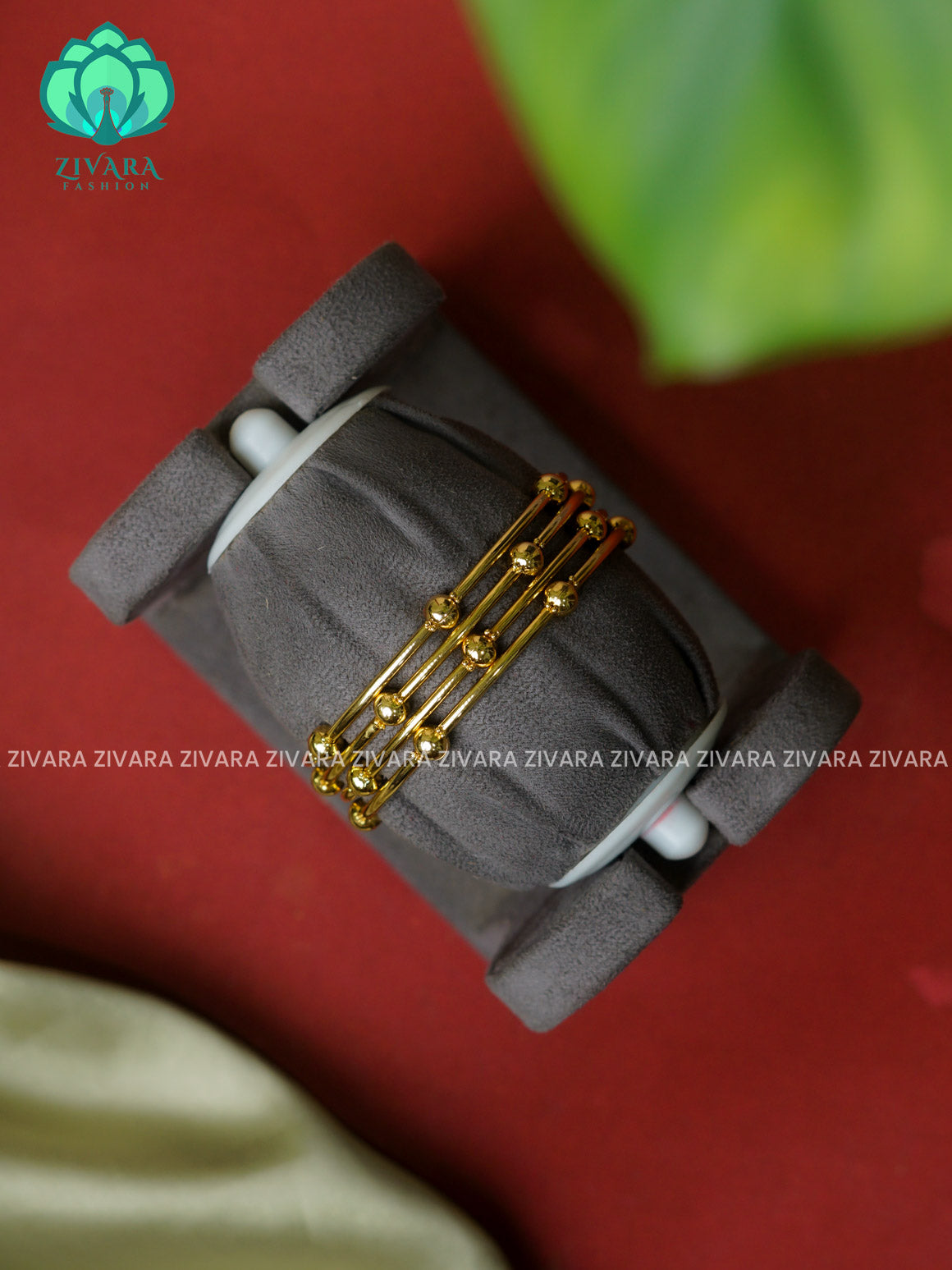 4 piece gold polish -  Premium quality daily use bangles - Zivara fashion