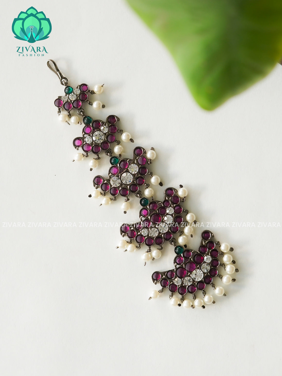 MATHANGI- CHUTTI- REAL KEMP BHARATHANATYAM DANCE PREMIUM JEWELLERY (PREORDER WITH 3 TO 10 DAYS DISPATCH TIME)