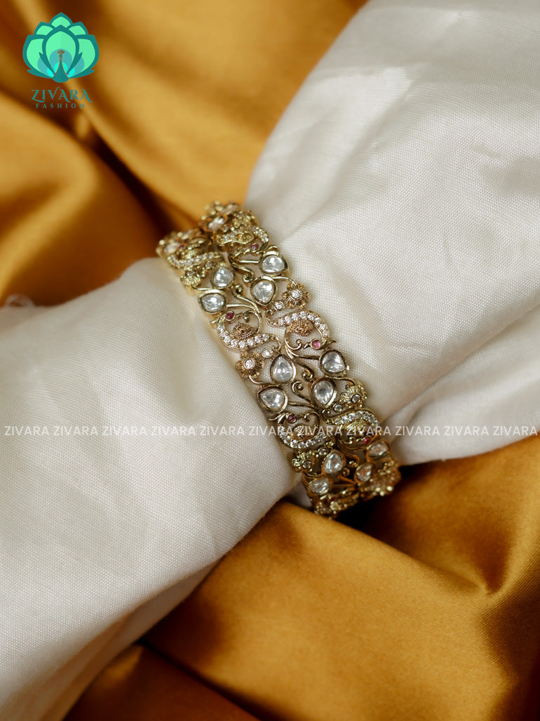 2 PIECE designer  -Premium victoria FINISH bangles- latest jewellery collection- Zivara Fashion