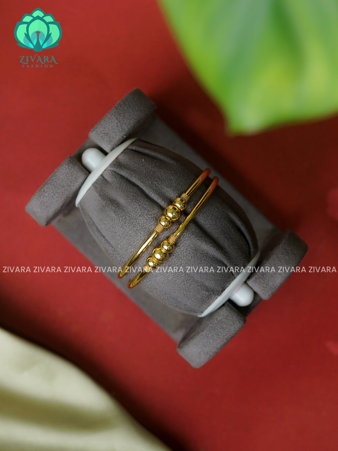 2 piece gold polish - Premium quality daily use bangles - Zivara fashion