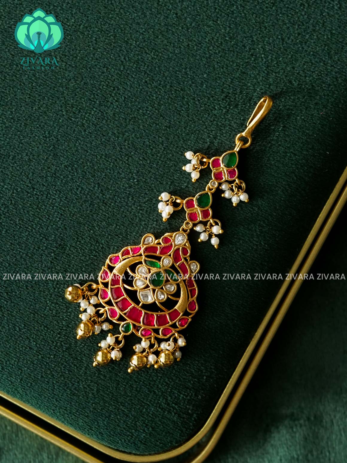 JADAU TIKKA-  bridal head accessory- latest bridal collection - Zivara fashion