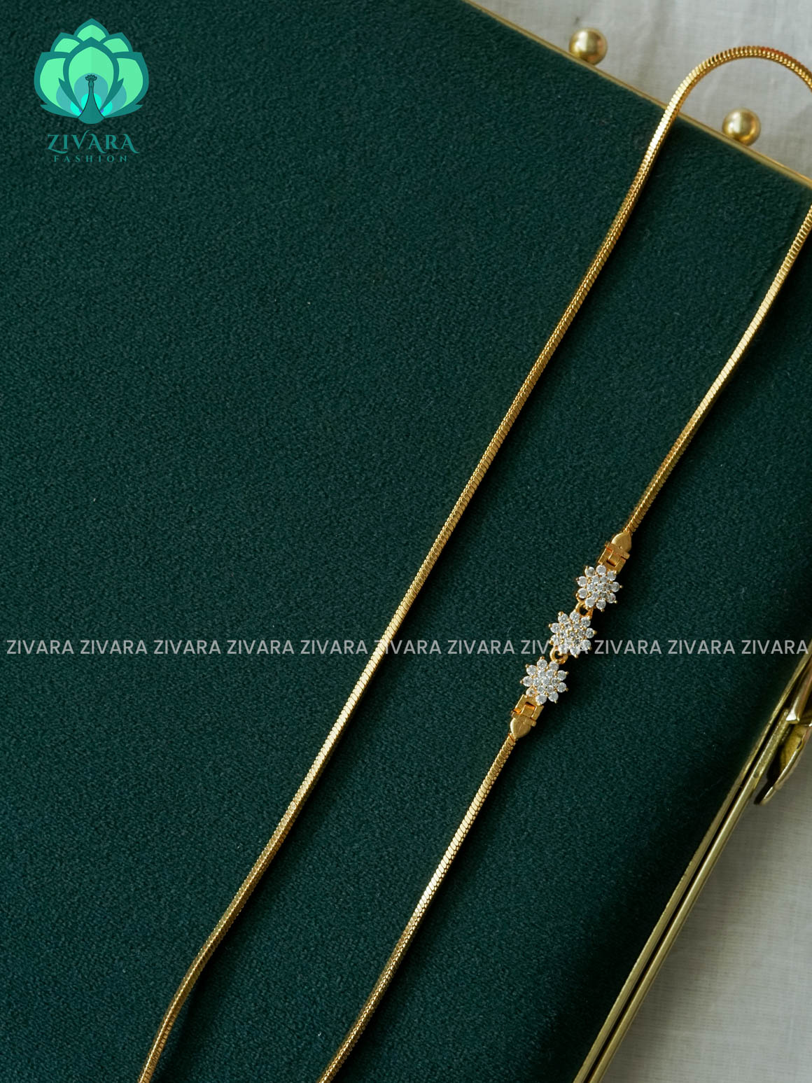 TRENDING MOGAPU CHAIN 24" - Traditional south indian premium neckwear - Zivara Fashion- latest jewellery design