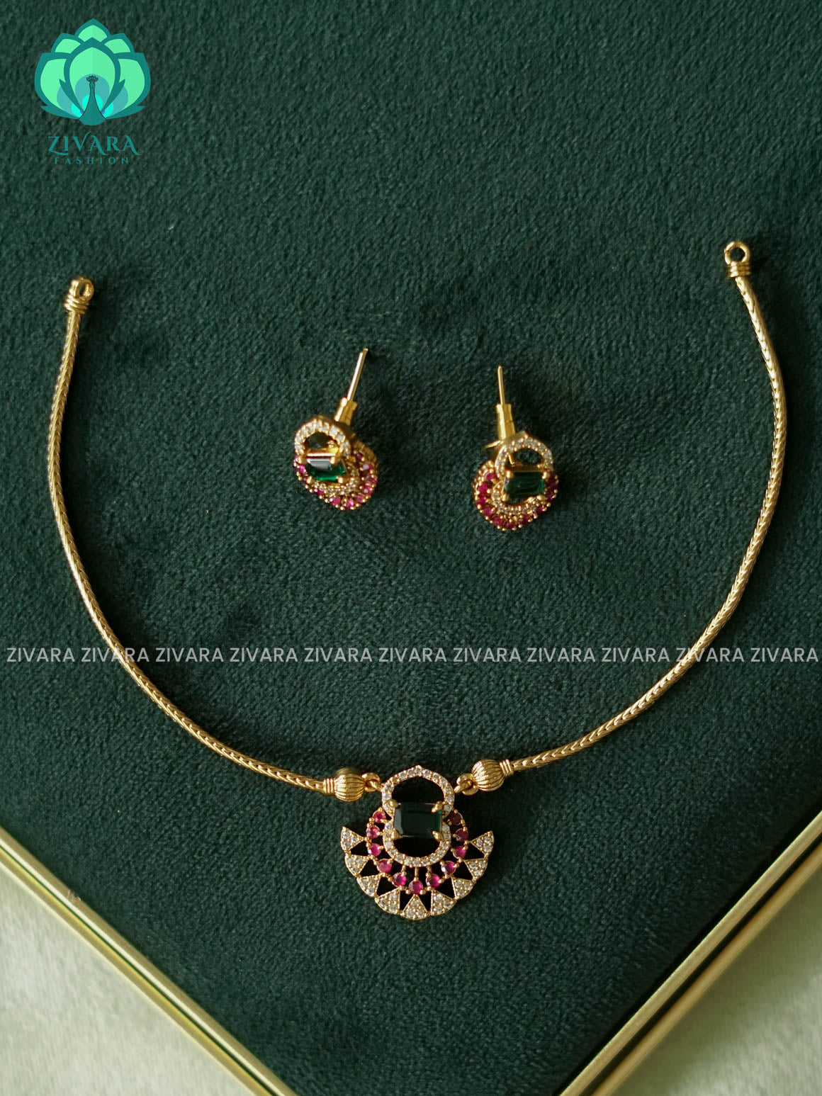 DHRUVA SERIES- SIMPLE KIDS FRIENDLY FLEXIBLE CHAIN  - Traditional south indian premium neckwear - Zivara Fashion- latest jewellery design