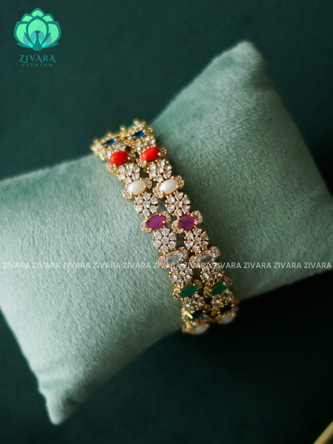 2 piece NAVARATNA bangles - latest jewellery collection