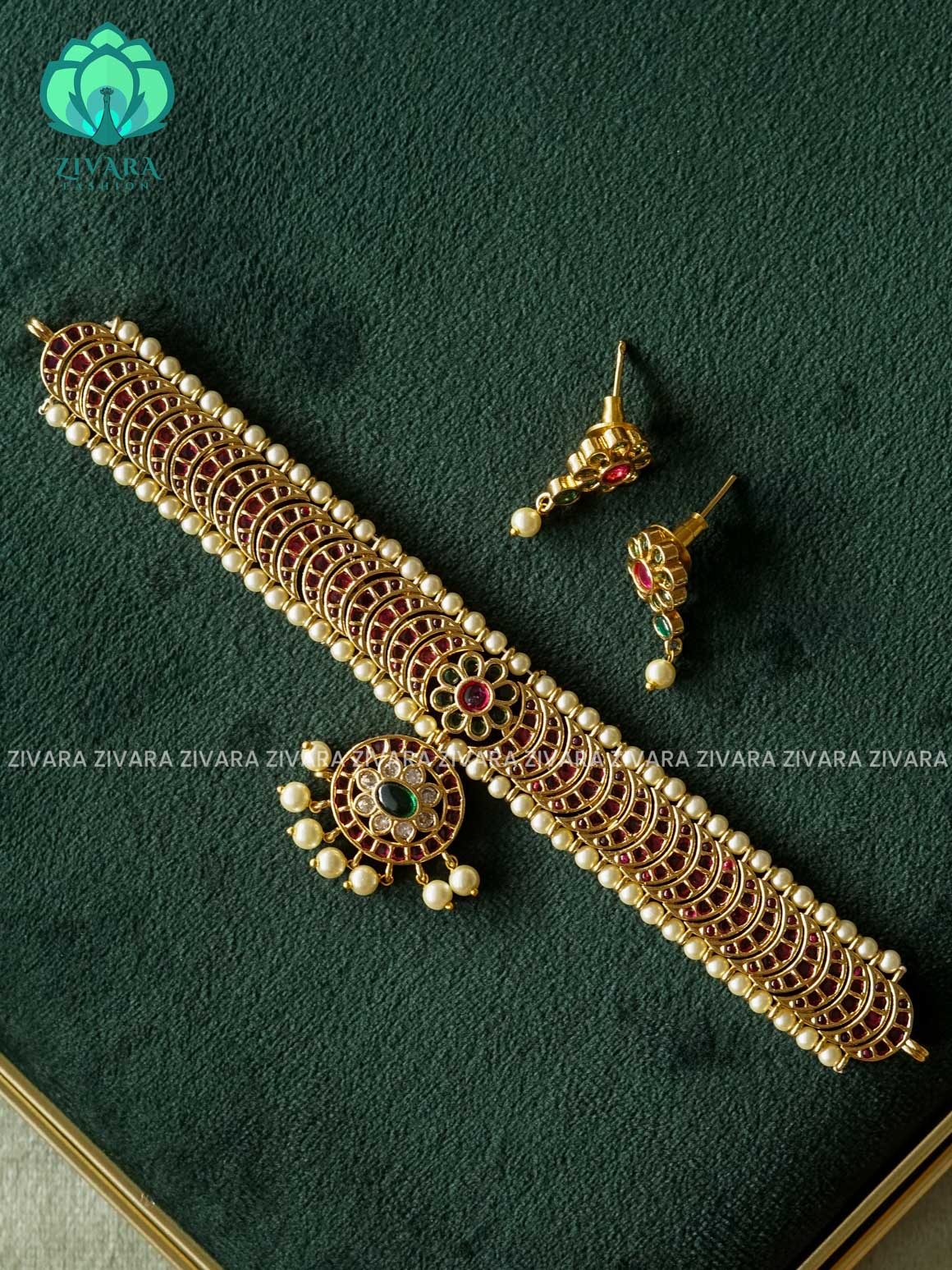 TRENDING REAL KEMP SIMPLE CHOKER - Premium finish- Zivara Fashion