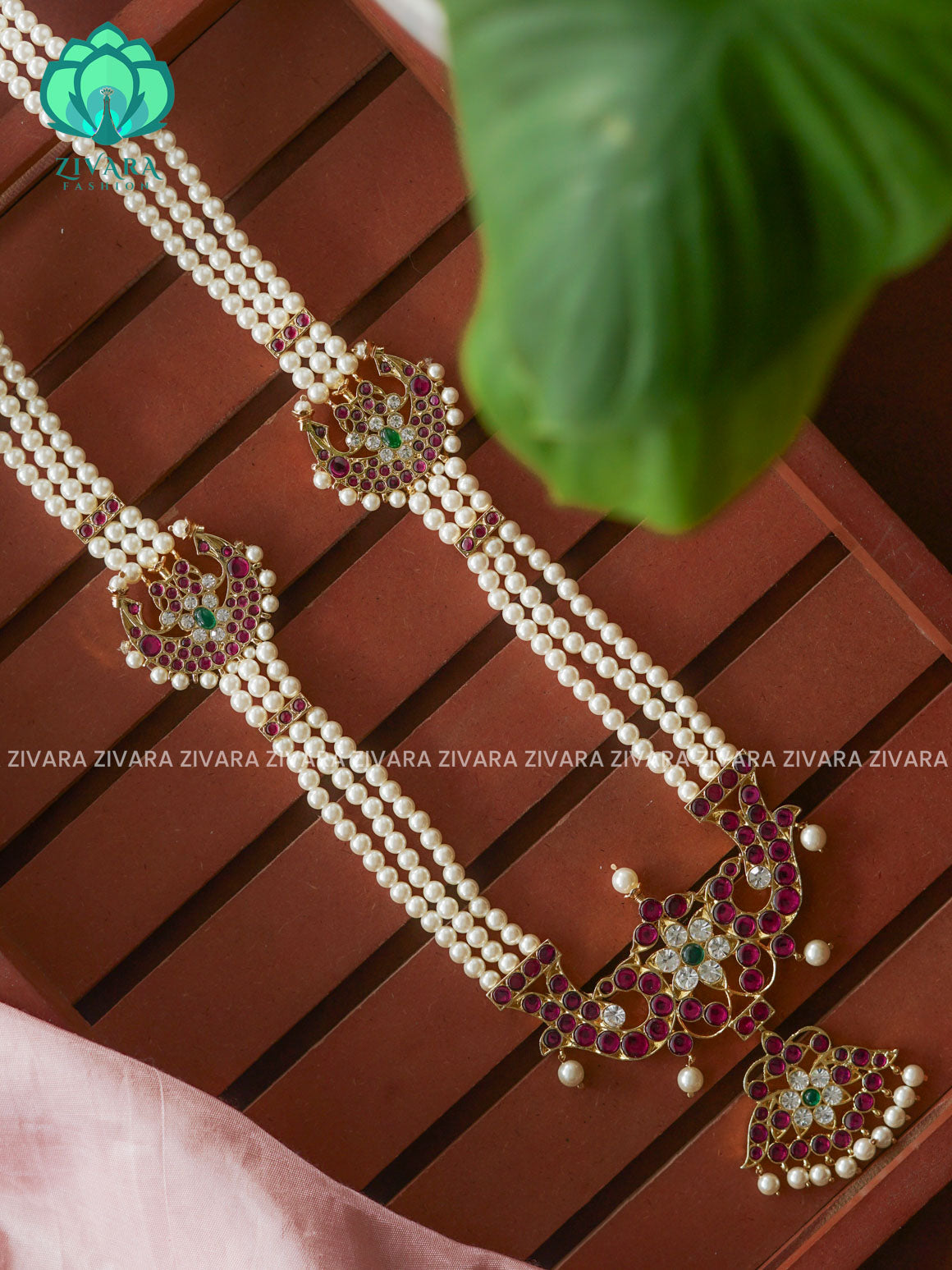 MATHANGI- HAARAM- REAL KEMP BHARATHANATYAM DANCE PREMIUM JEWELLERY (PREORDER WITH 3 TO 10 DAYS DISPATCH TIME)