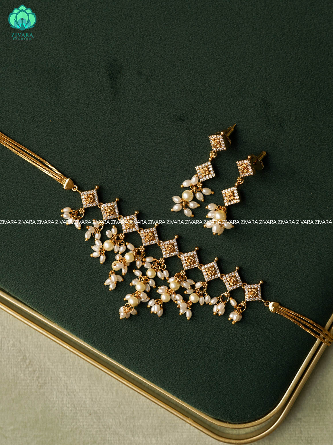 GUTTAPUSALU CHOKER -TRADITIONAL CHOKER COLLECTION WITH EARRINGS- LATEST JEWELLERY COLLECTION