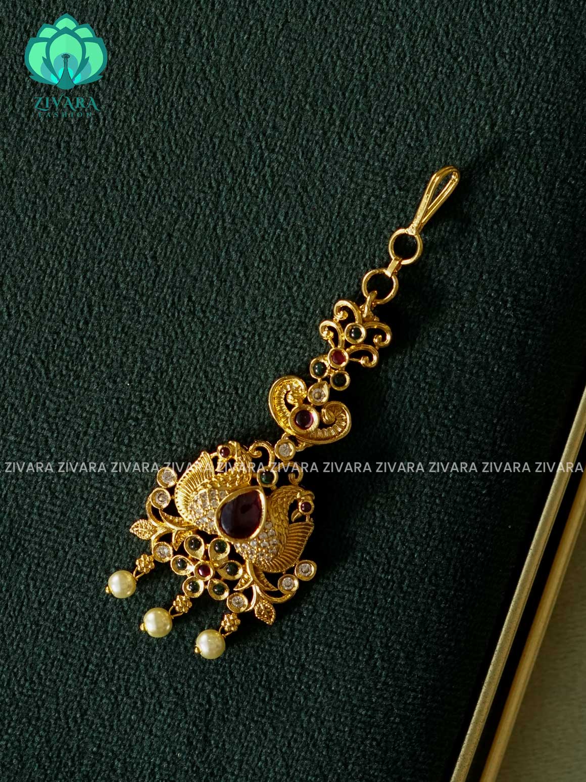 MOTIF FREE TIKKA -  bridal head accessory- latest bridal collection - Zivara fashion