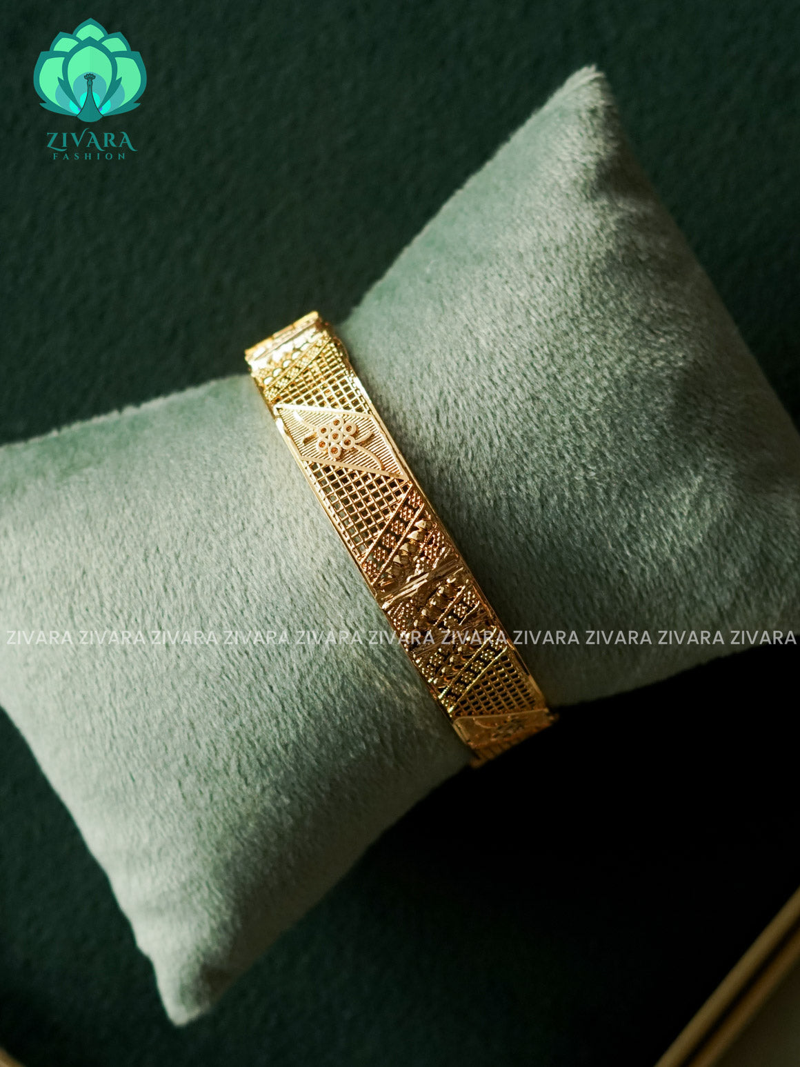 1 piece gold polish screw type bangle - Premium quality daily use bangles - Zivara fashion