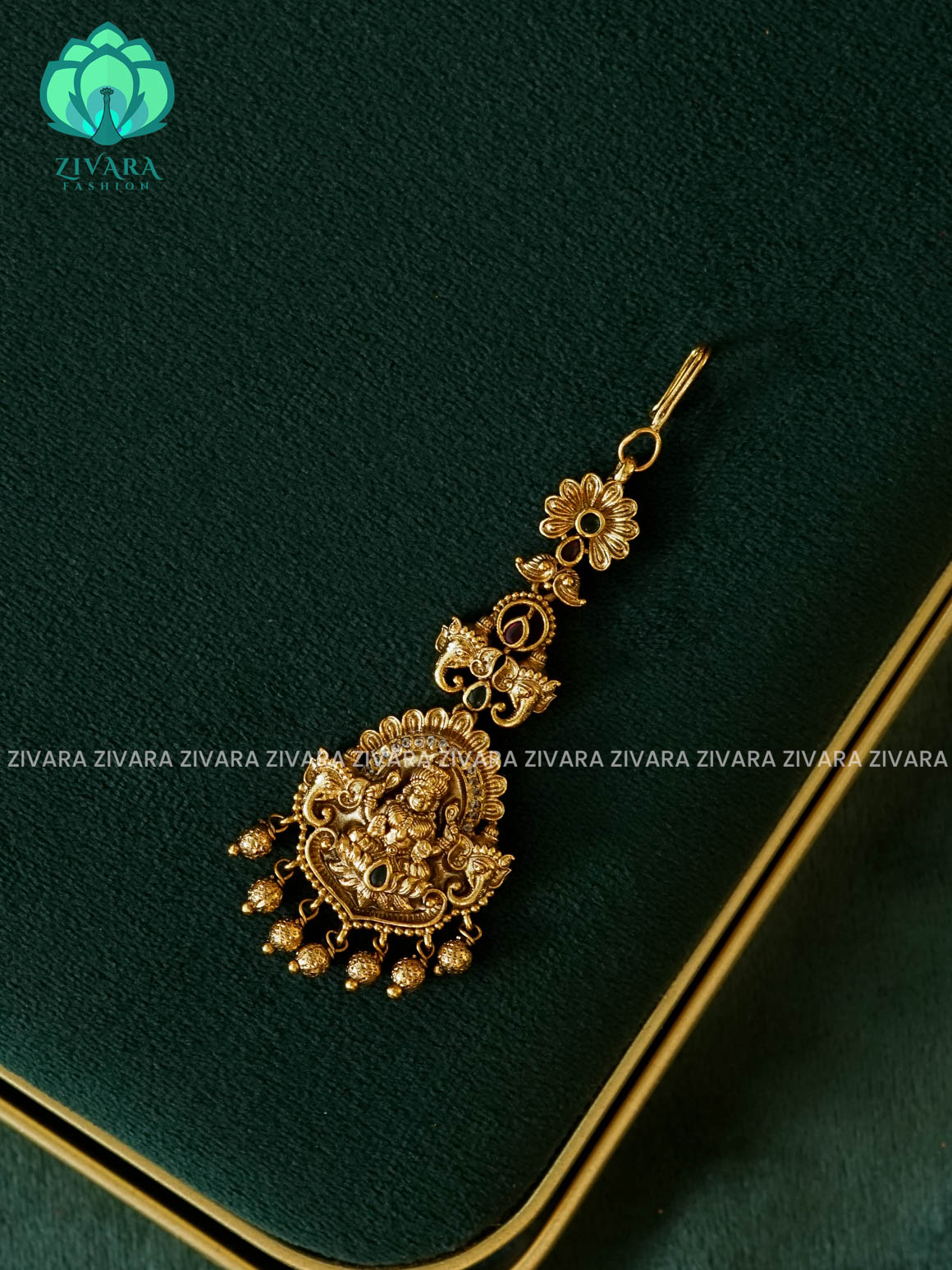 REAL KEMP TIKKA/CHUTTI -  bridal head accessory- latest bridal collection - Zivara fashion