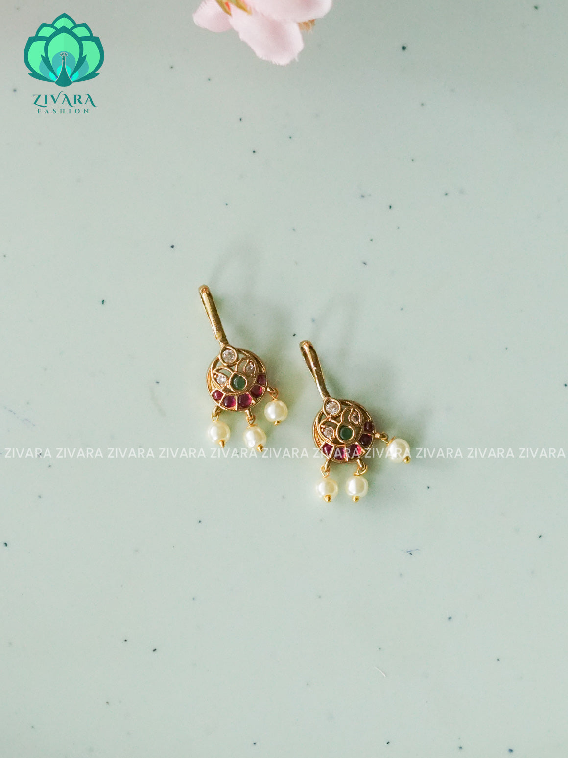 RUBY AND WHITE BUGADIS  - latest jewellery collection- zivara fashion
