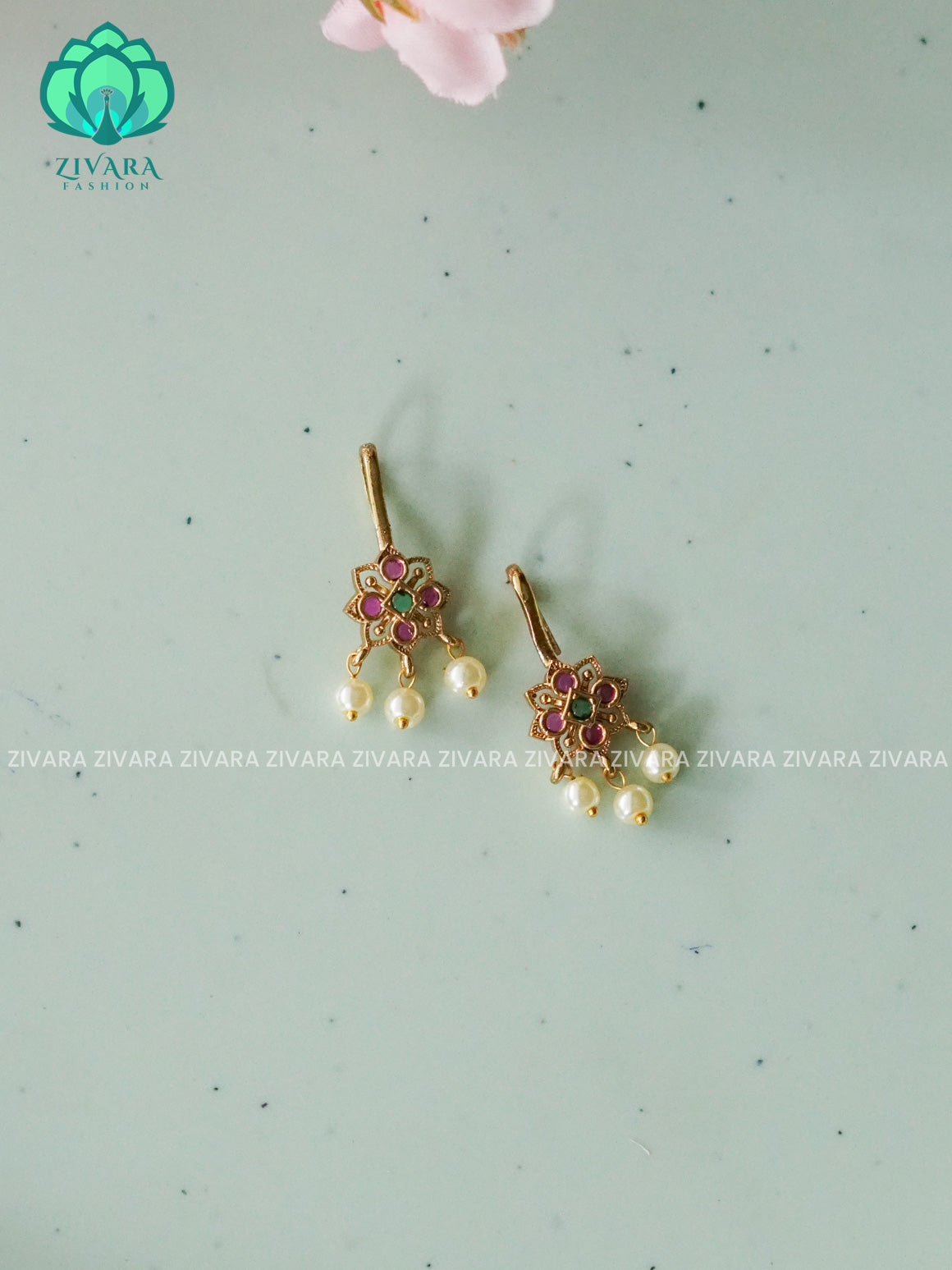 RUBY AND GREEN BUGADIS  - latest jewellery collection- zivara fashion