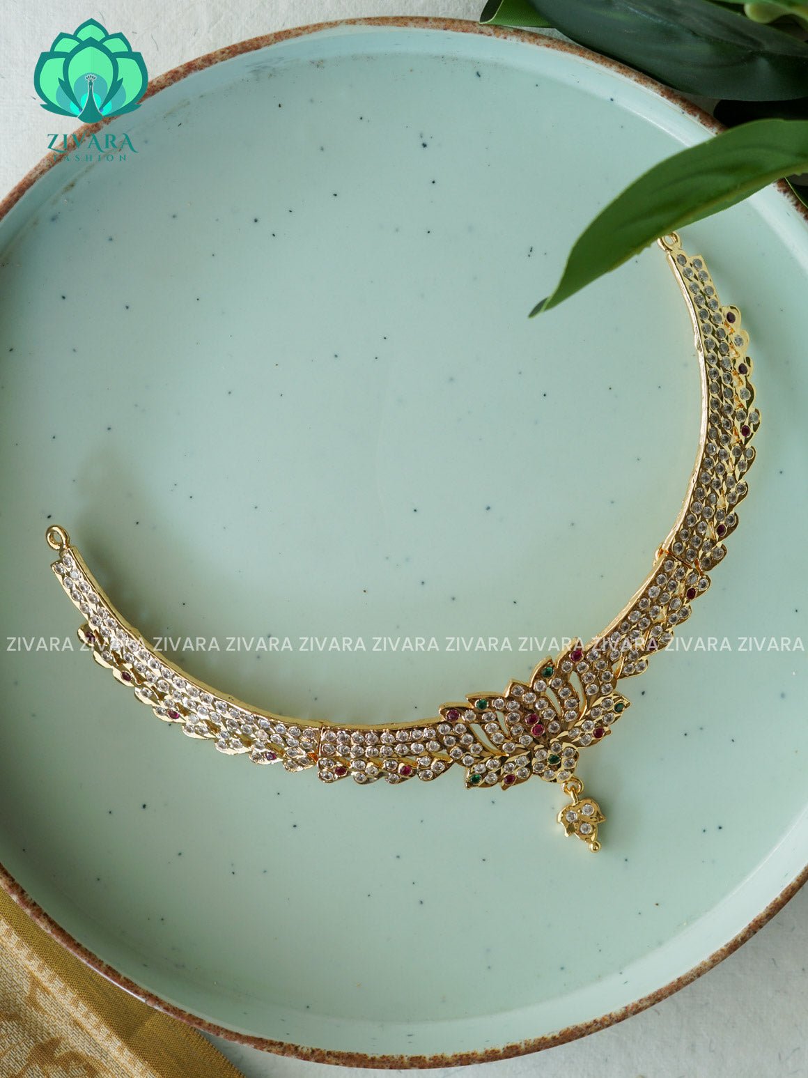 IMPON LOTUS MICROPOLISH ATTIGAI - Zivara Fashion- latest jewellery design