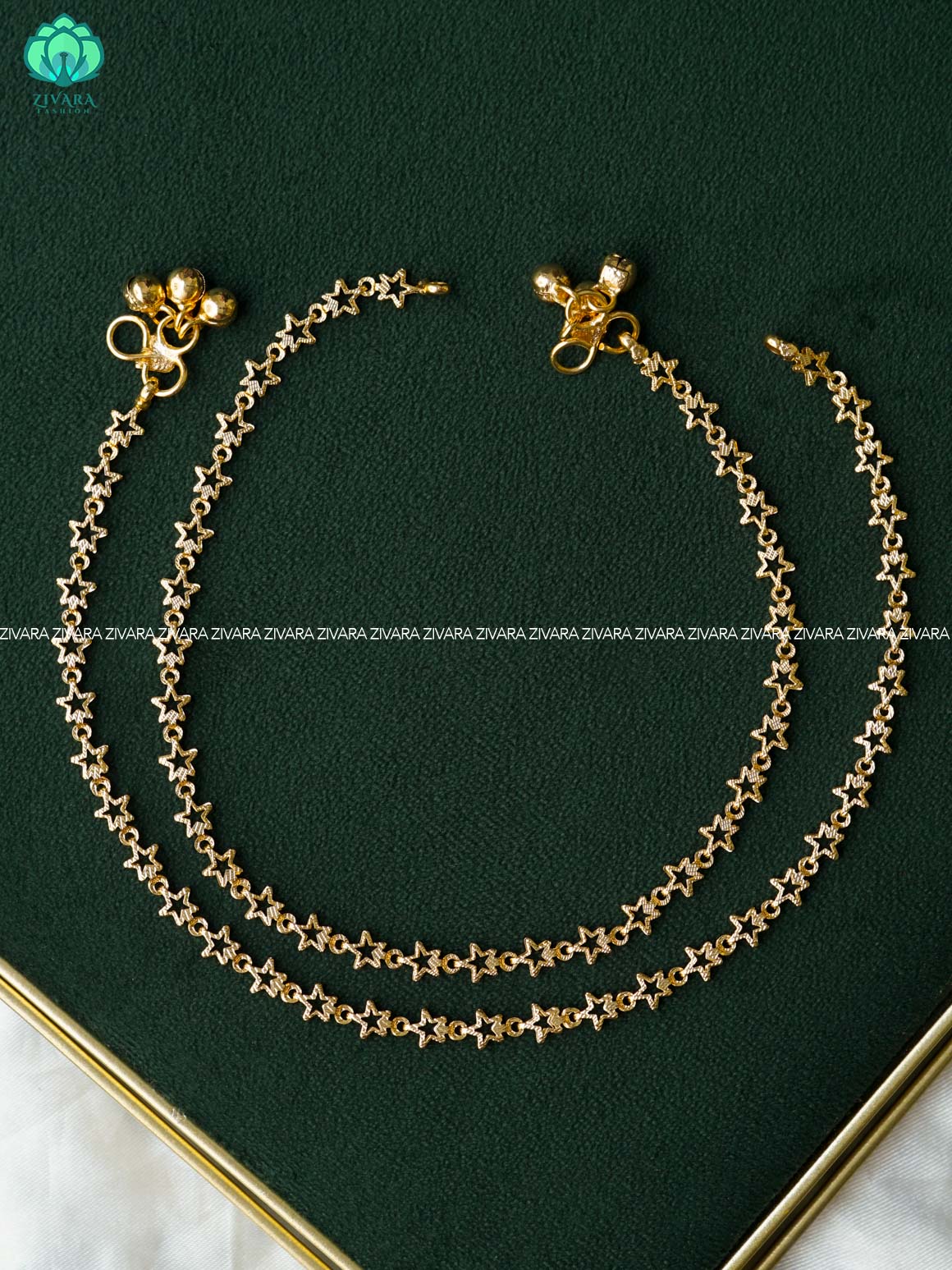 Trending 10.5 inch anklets for women- latest jewellery- ZIVARA FASHION