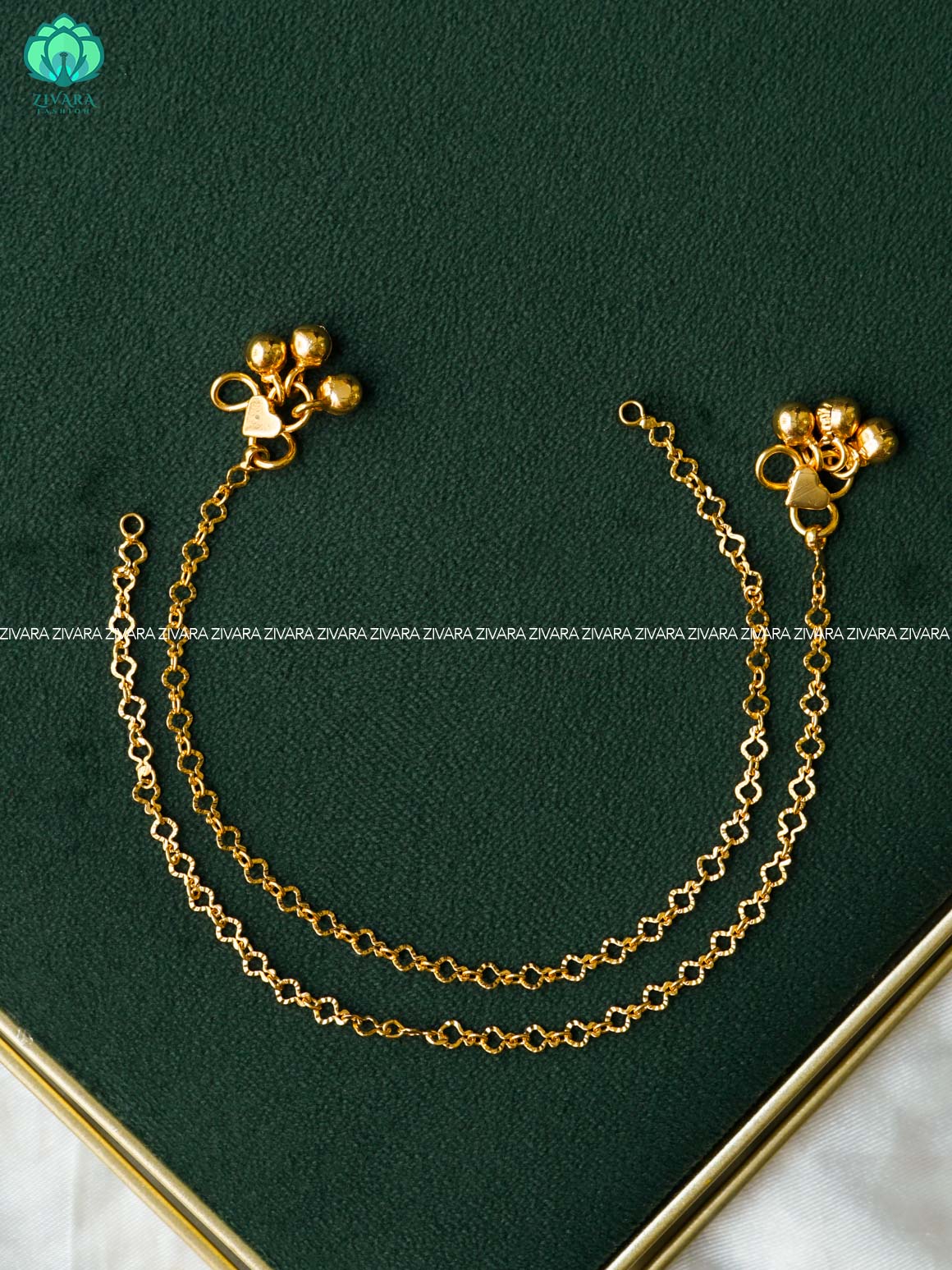 Trending 7.5  inch anklets for kids - latest jewellery- ZIVARA FASHION