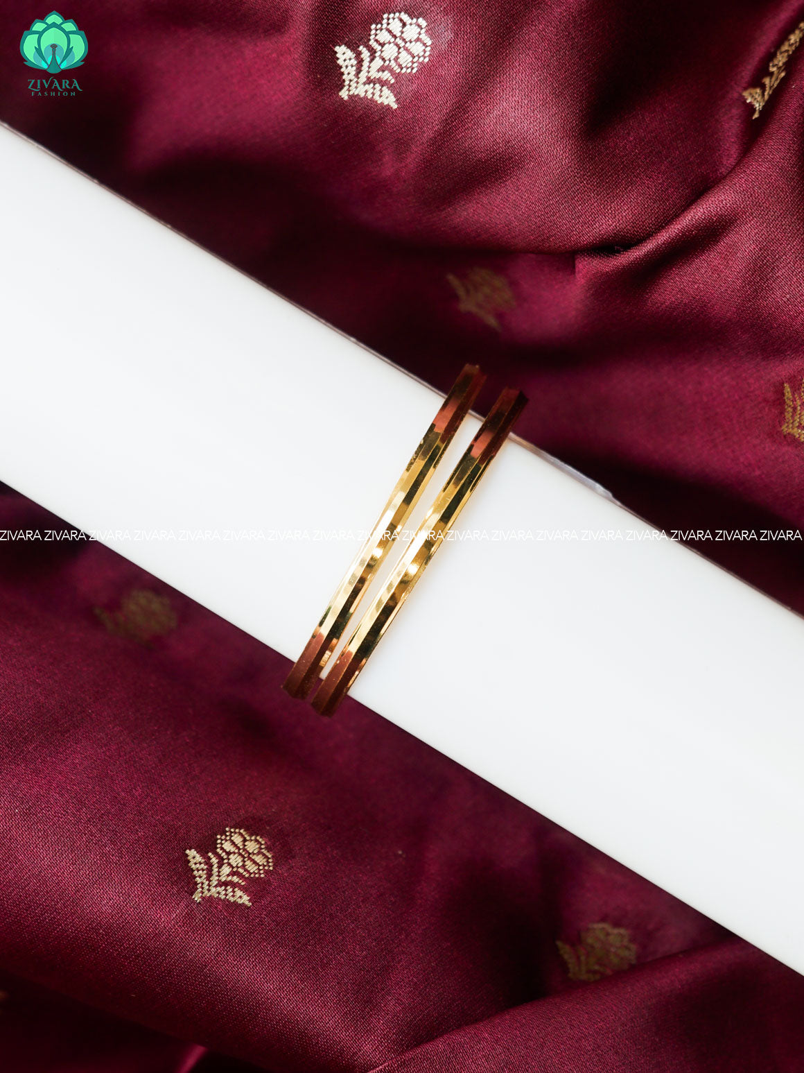 2 PIECE GOLD LOOK ALIKE KIDS EXCLUSIVE BANGLES - ZIVARA FASHION