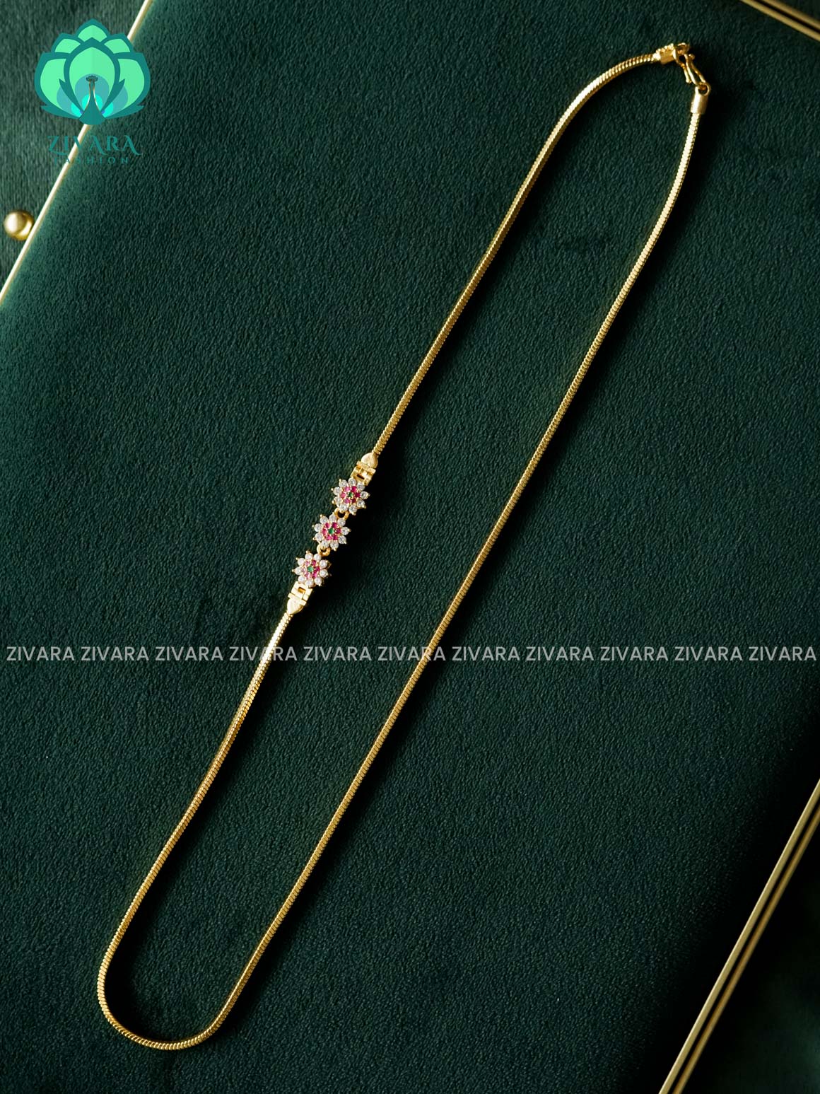 TRENDING MOGAPU CHAIN 24" - Traditional south indian premium neckwear - Zivara Fashion- latest jewellery design