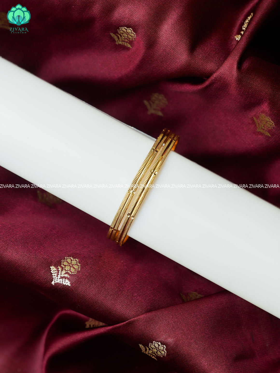 2 PIECE GOLD LOOK ALIKE KIDS EXCLUSIVE BANGLES - ZIVARA FASHION