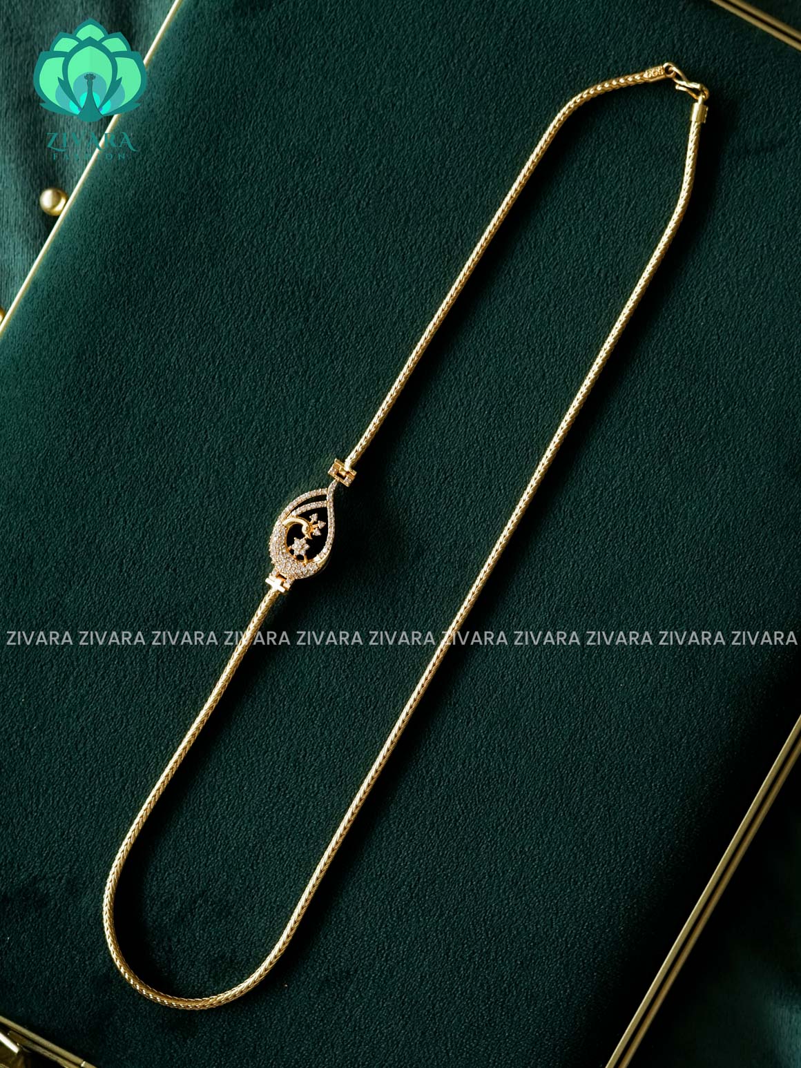 TRENDING MOGAPU CHAIN 24" - Traditional south indian premium neckwear - Zivara Fashion- latest jewellery design