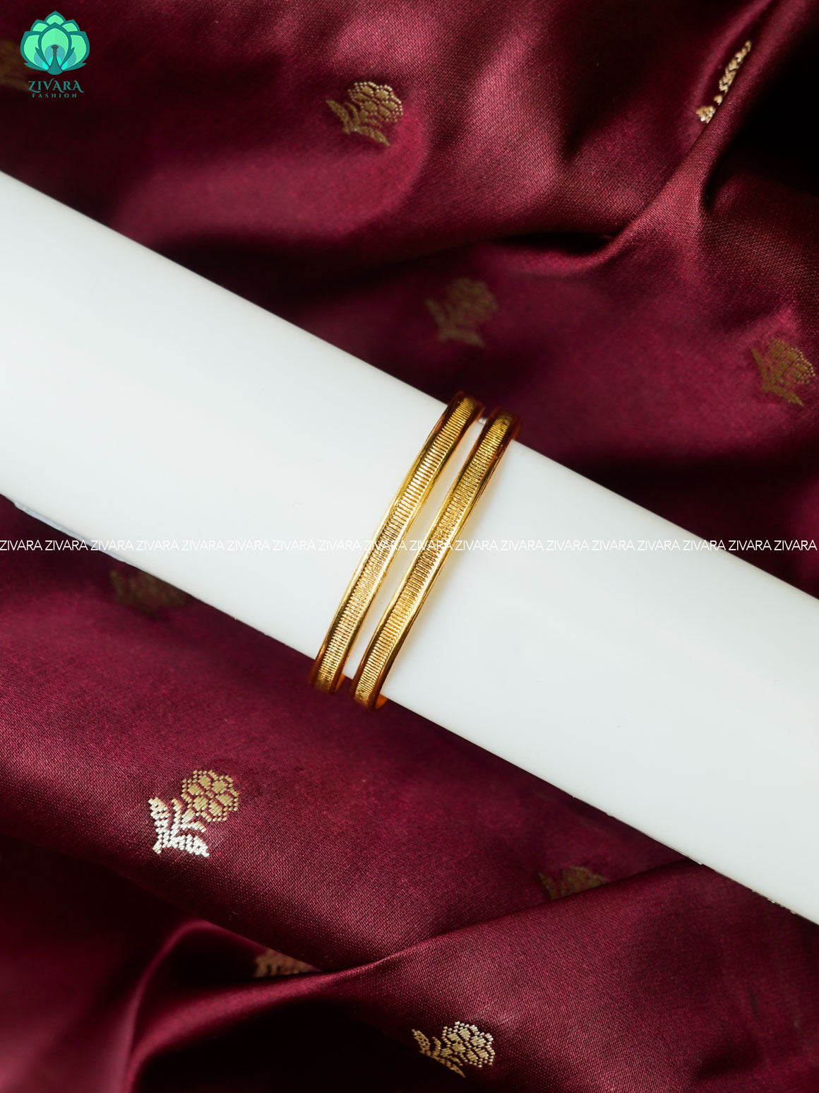 2 PIECE GOLD LOOK ALIKE KIDS EXCLUSIVE ADJUSTABLE BANGLES - ZIVARA FASHION