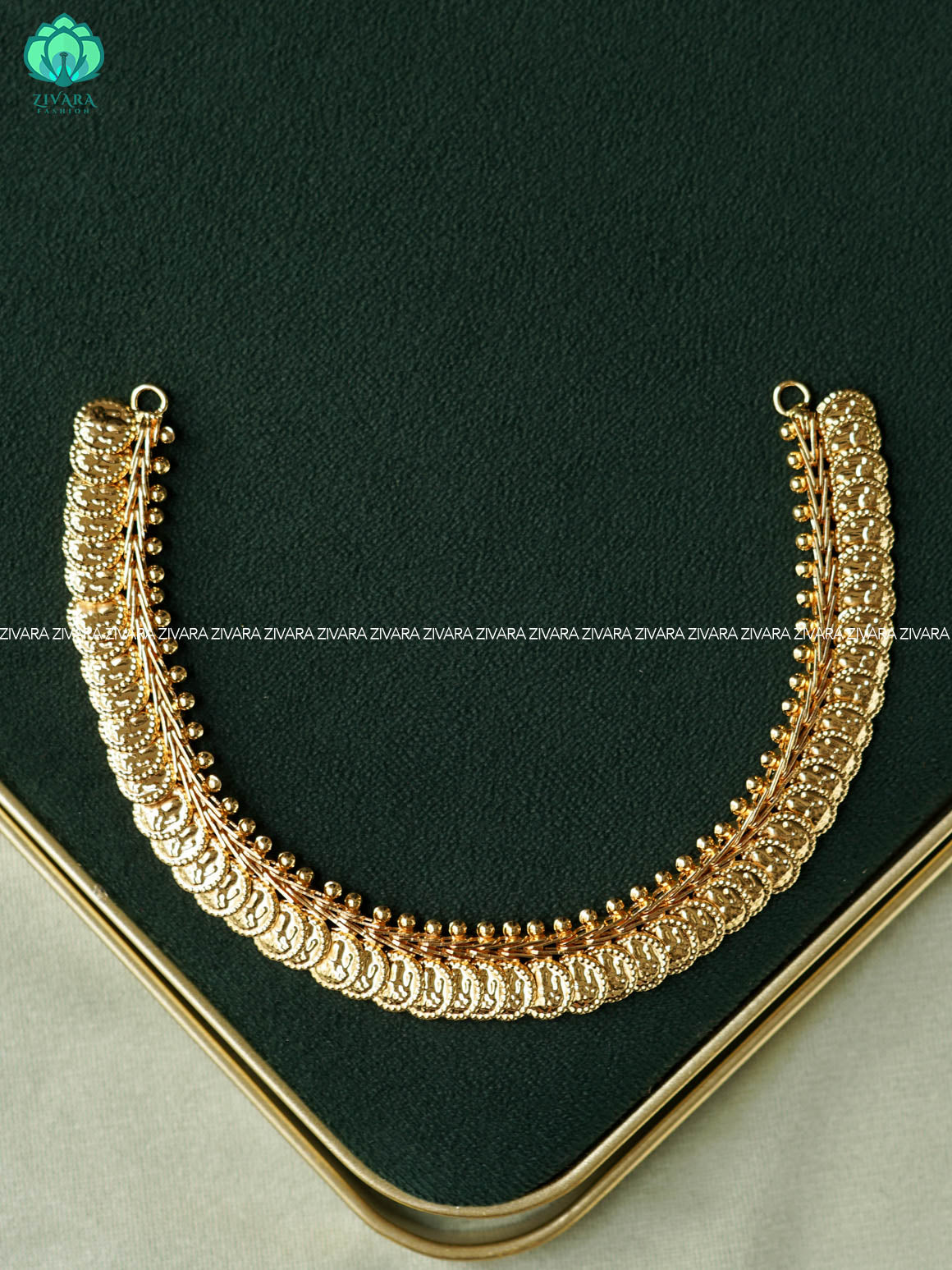 TEMPLE COIN  - Traditional south indian premium neckwear- Zivara Fashion- latest jewellery design