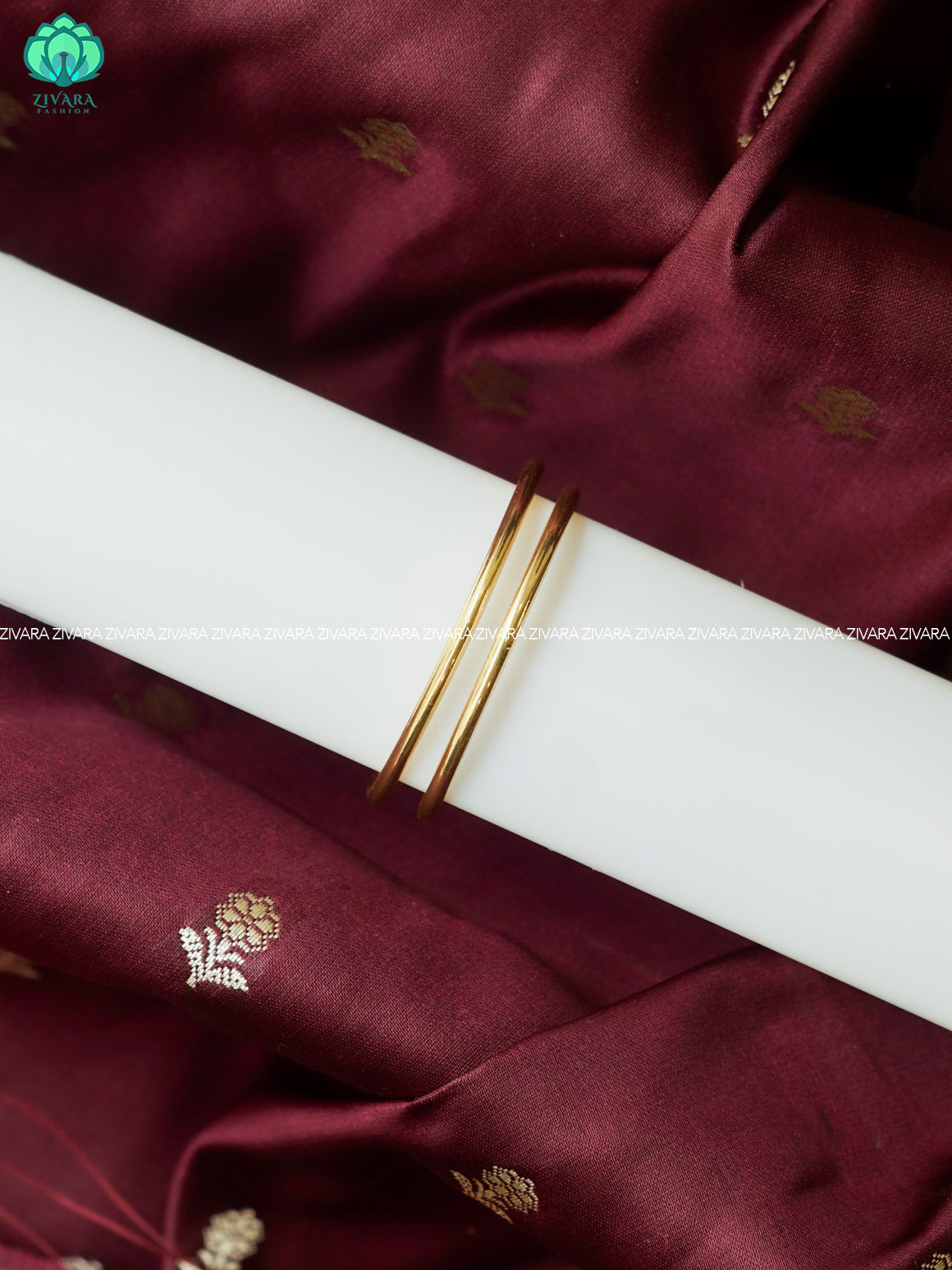 2 PIECE GOLD LOOK ALIKE KIDS EXCLUSIVE BANGLES - ZIVARA FASHION