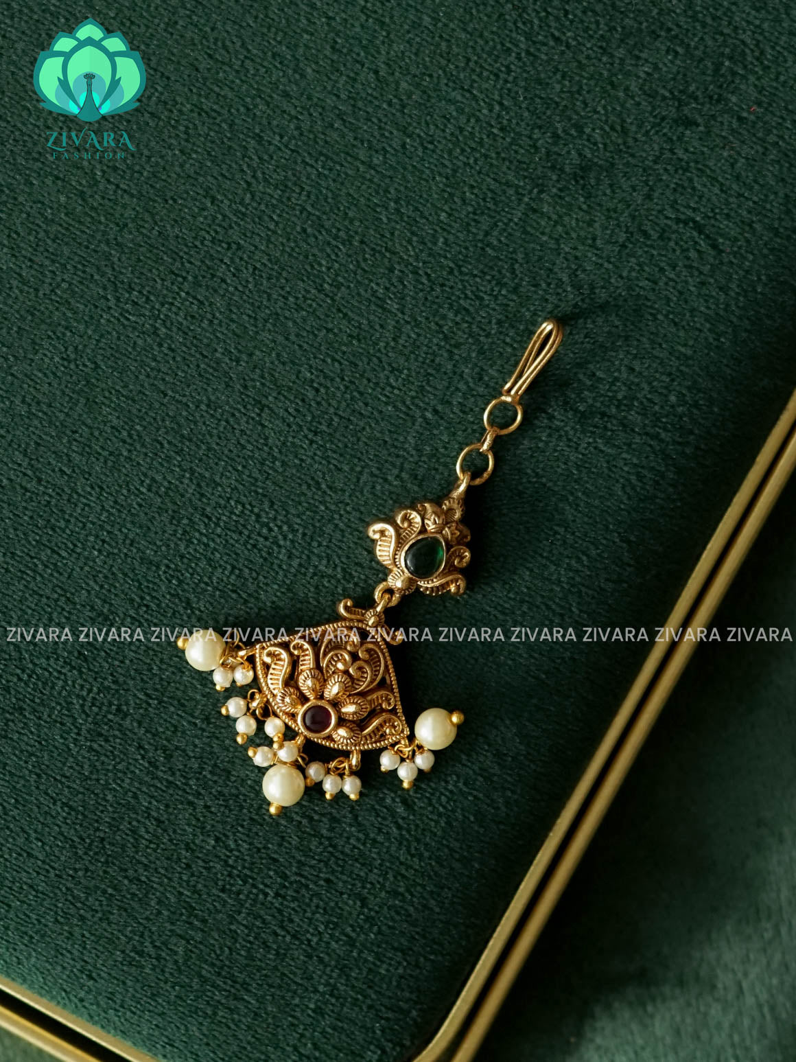VINTAGE TIKKA/CHUTTI -  bridal head accessory- latest bridal collection - Zivara fashion