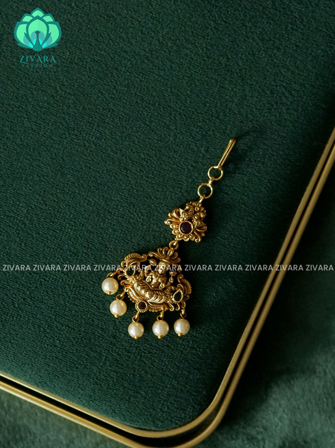 PEACOCK TIKKA -  bridal head accessory- latest bridal collection - Zivara fashion