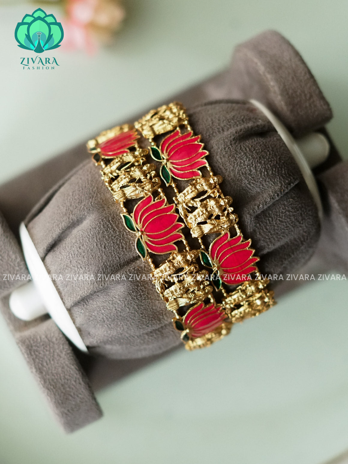 KALAI -RAM PARIVAR MANJU VARRIER INSPIRED  - 2 PIECE - NORMAL MATTE FINISH bangles - latest jewellery collection- Zivara Fashion