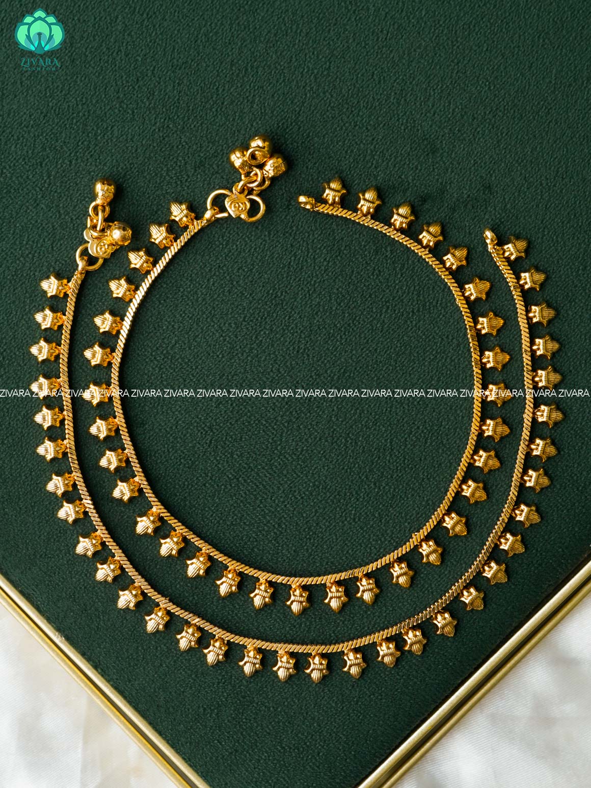 Trending 9.5 inch anklets for woman - latest jewellery- ZIVARA FASHION