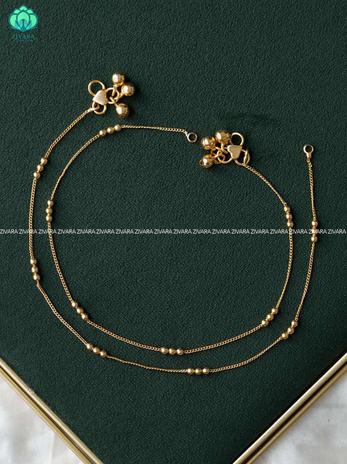 Trending 10.5 inch anklets for woman - latest jewellery- ZIVARA FASHION