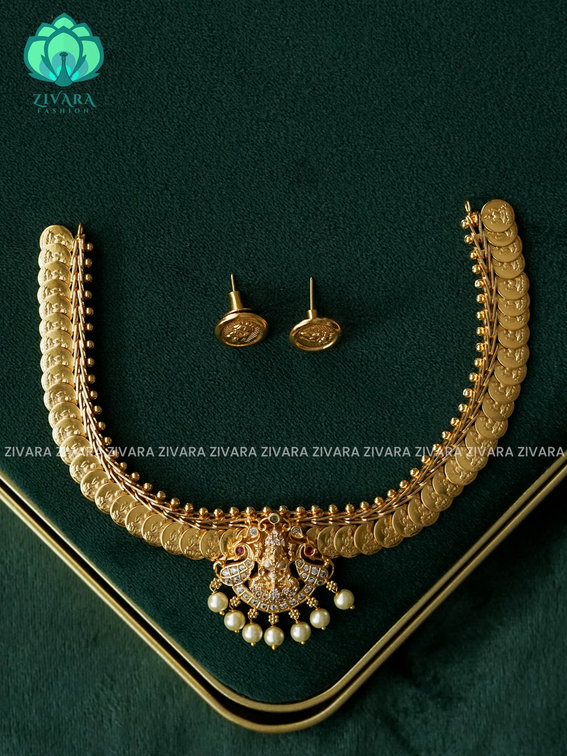 Coin neckwear  - Traditional south indian premium neckwear- Zivara Fashion- latest jewellery design