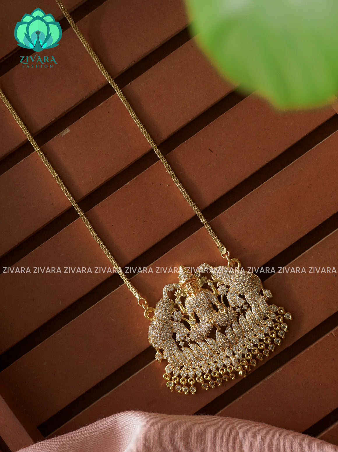24" MICROGOLD POLISH IMPON DOLLAR  with premium gold polish CHAIN -Traditional south indian premium neckwear without earrings- Zivara Fashion- latest jewellery design