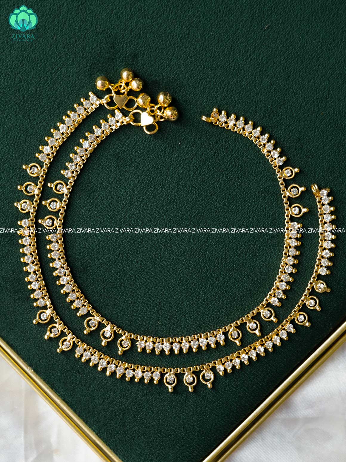 Trending 10.5 inch anklets for women- latest jewellery- ZIVARA FASHION
