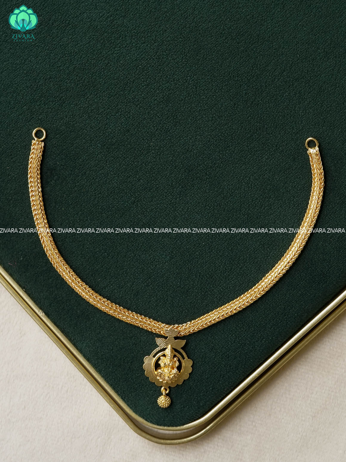 TEMPLE FLEXIBLE CHAIN  - Traditional south indian premium neckwear - Zivara Fashion- latest jewellery design.