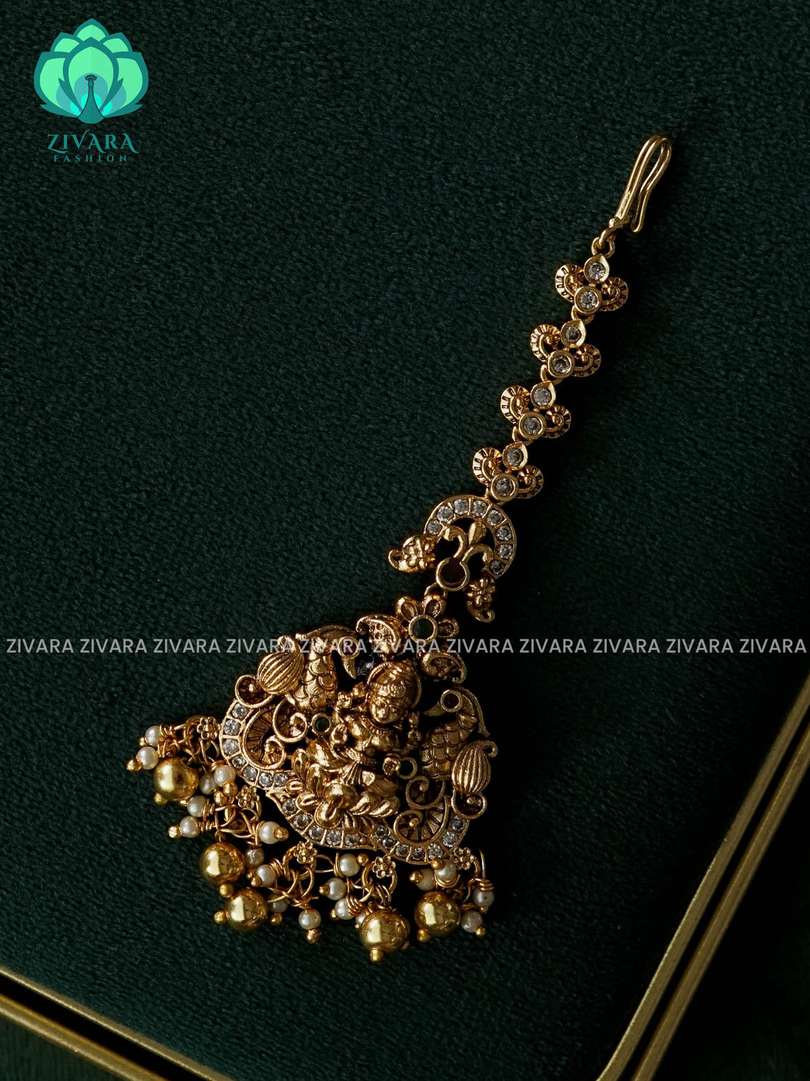TEMPLE  MOTIF chutti  bridal head accessory- latest bridal collection - Zivara fashion