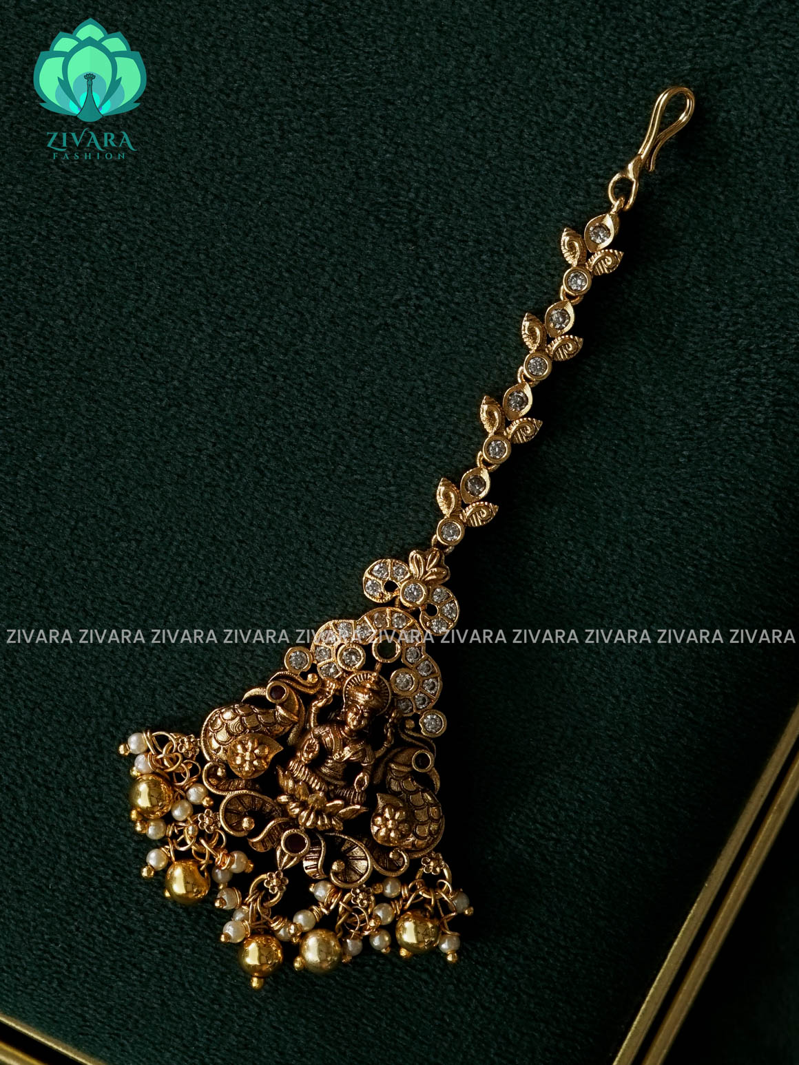 TEMPLE  MOTIF chutti  bridal head accessory- latest bridal collection - Zivara fashion
