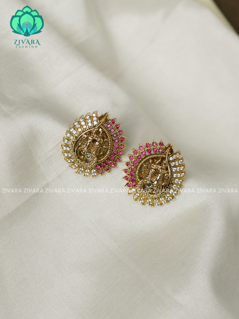 TEMPLE victoria studs - latest jewellery collection- zivara fashion