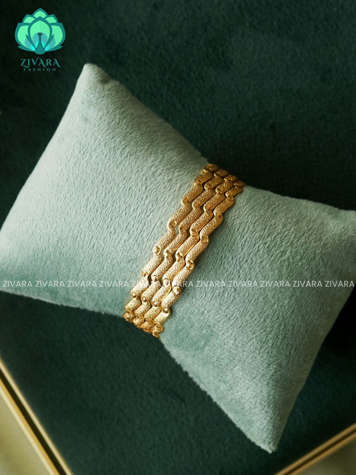 4 piece gold polish bangles  - Premium quality daily use bangles - Zivara fashion