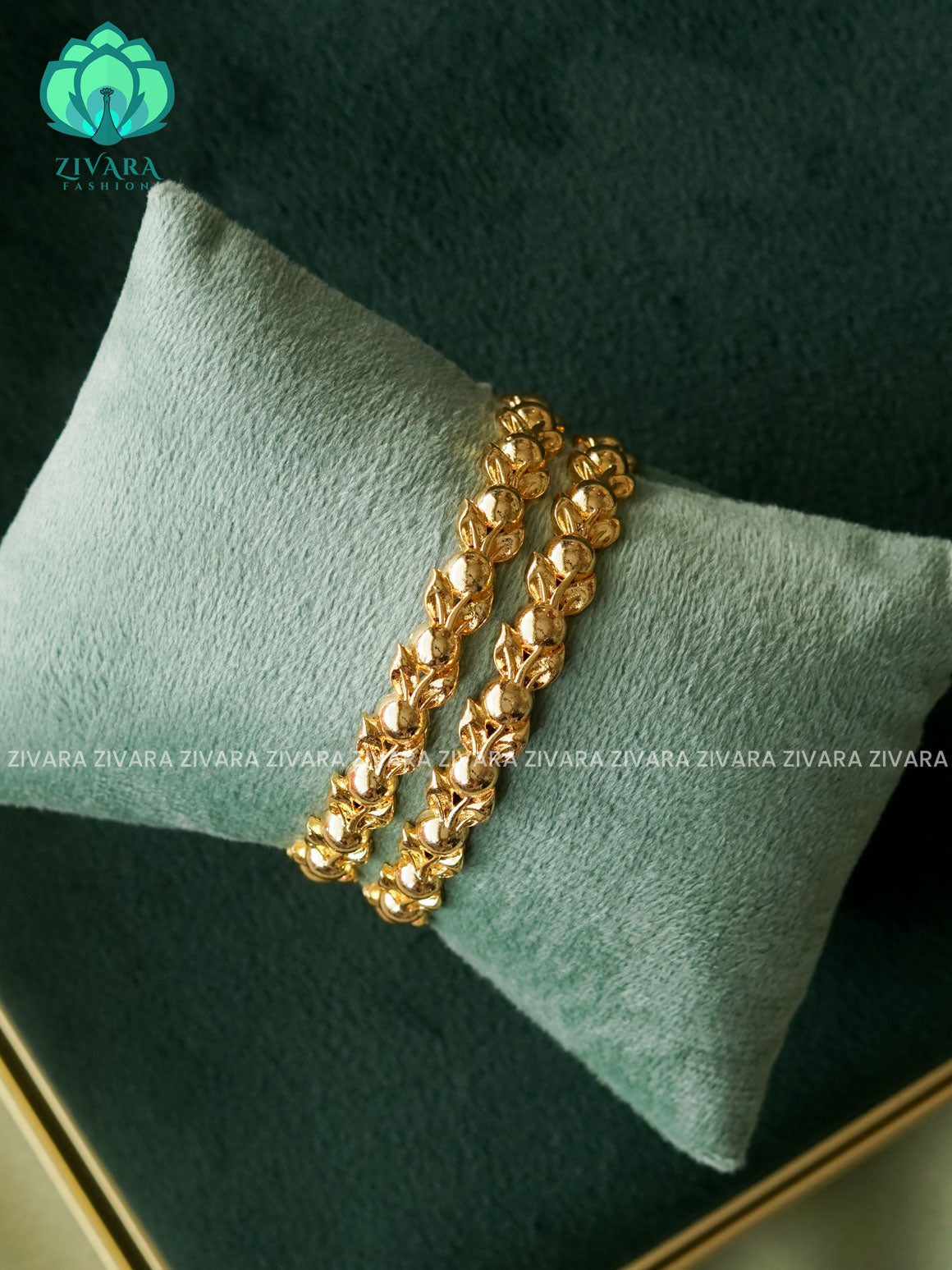 2 piece gold polish bangles  - Premium quality daily use bangles - Zivara fashion